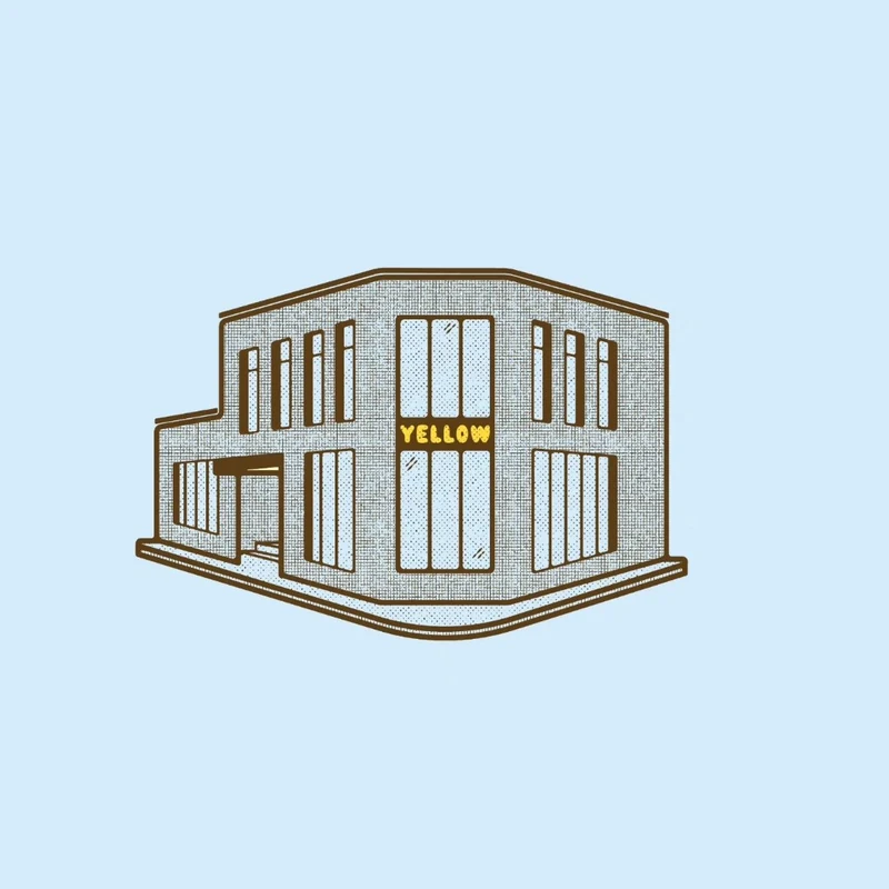 Illustration of Yellow’s distinctive corner building